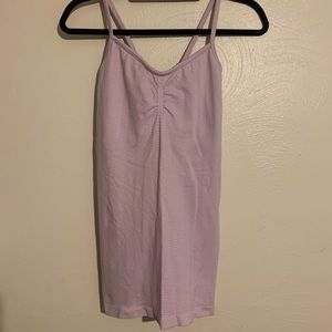 Athleta Lilac Criss Cross Athletic Tank Top